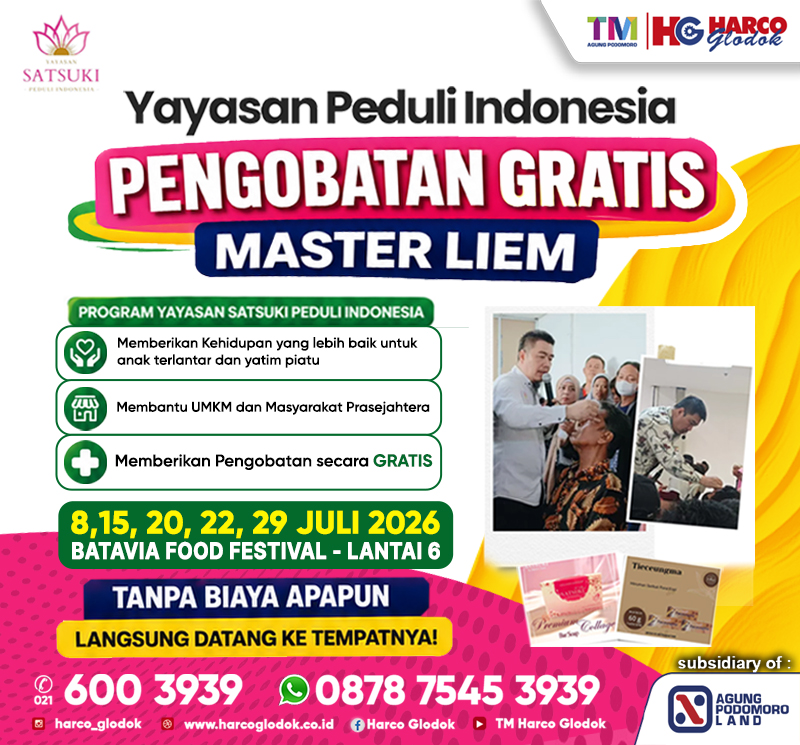 PENGOBATAN GRATIS MASTER LIEM JULI 2026